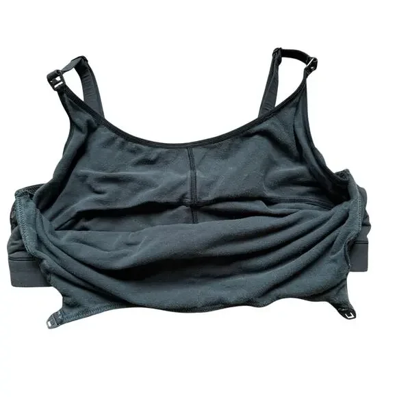 Skims Fits Everybody Maternity Nursing Scoop Bralette 2XL Onyx - Picture 2 of 6
